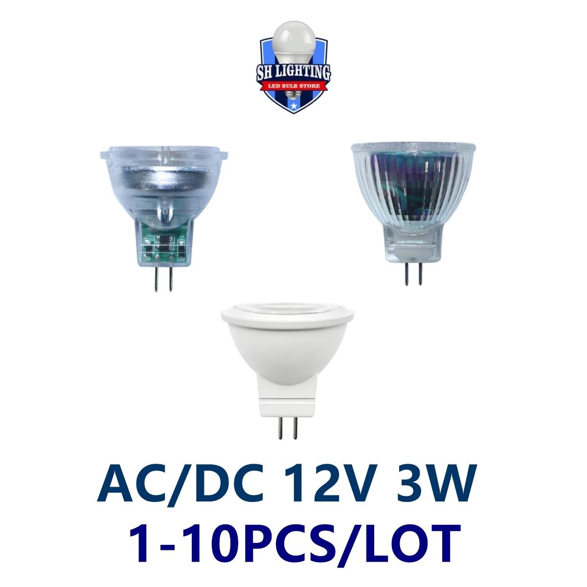 LED ̴ Ʈ Ʈ MR11 GU4 AC/DC 12V 3W COB  , ֵ   ü 20W 50W ҷΰ , 1-10 